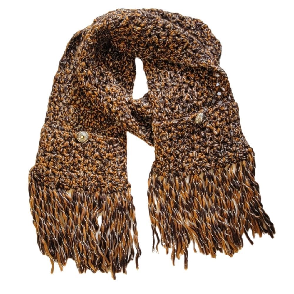 𝅺VINTAGE Boho Oversized Fringe Scarf
